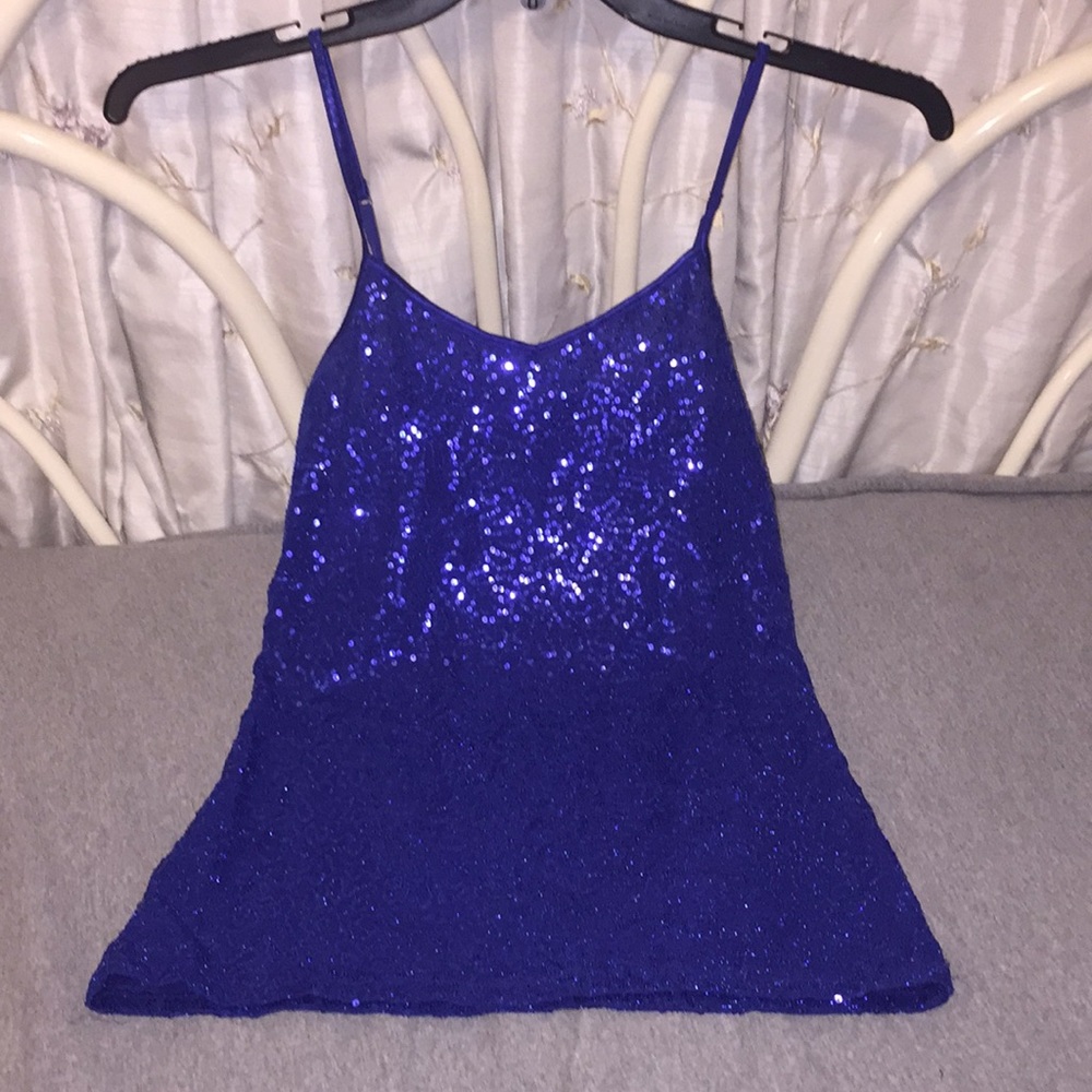 Express Sequin Spaghetti Strap